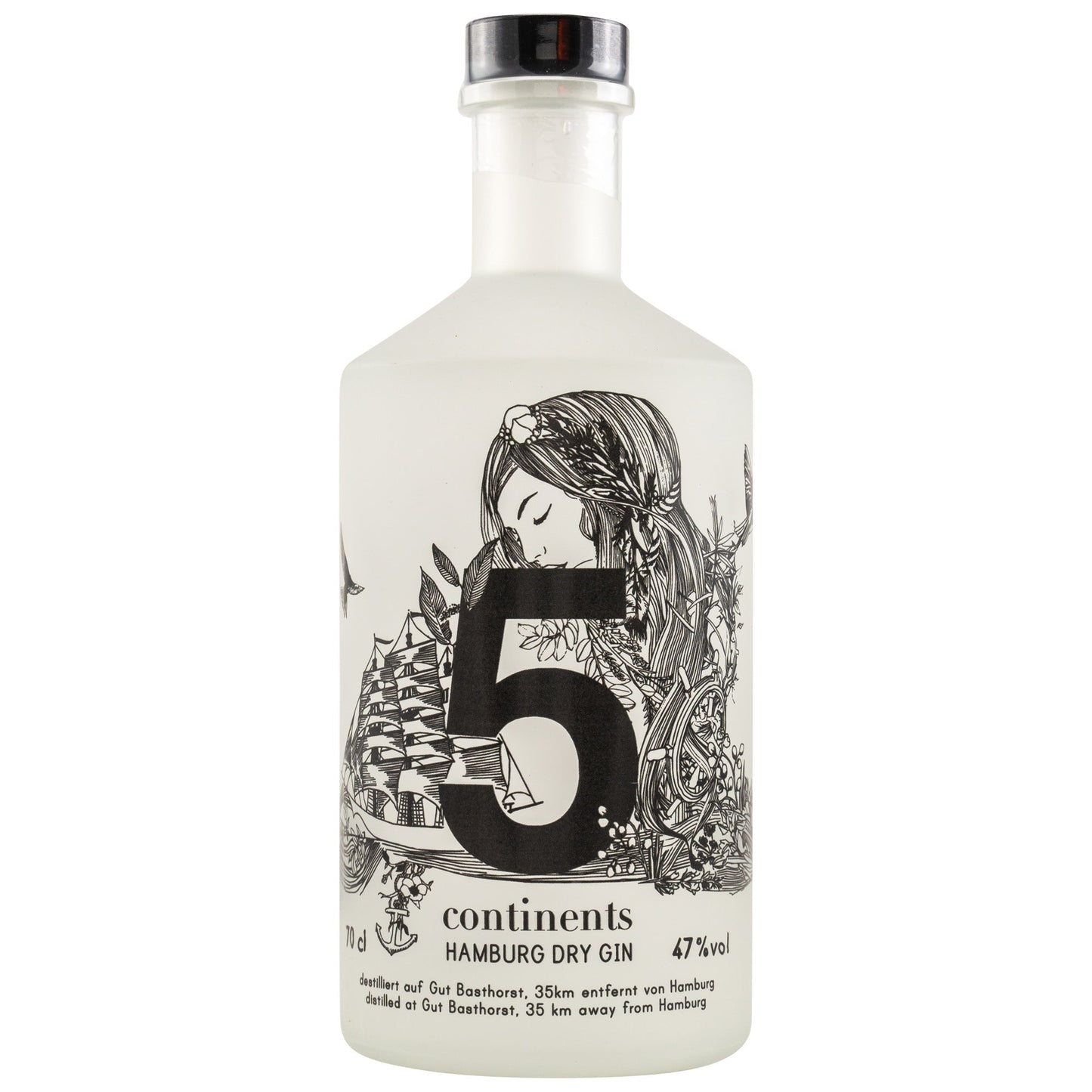 5 heimsálfur - Hamborg þurr gin