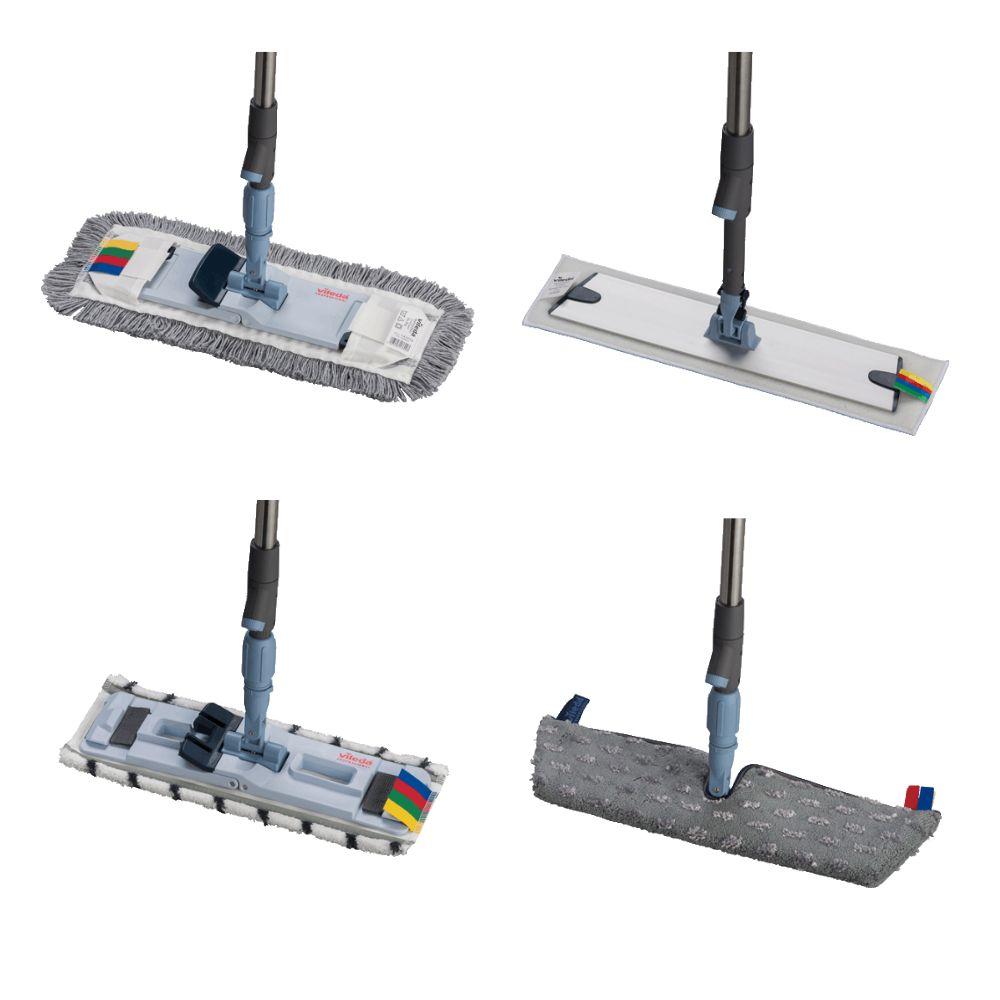 Vileda Professional SprayPro Edelstahl Mopphalter (Stiel inkl. Messbecher 500ml) - 145 cm | Packung (1 Stück)