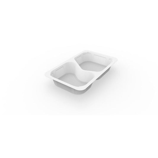 1/4 GN Menu Trays 2 White PP/MIN 265x162x43 | Pack (225 pieces)