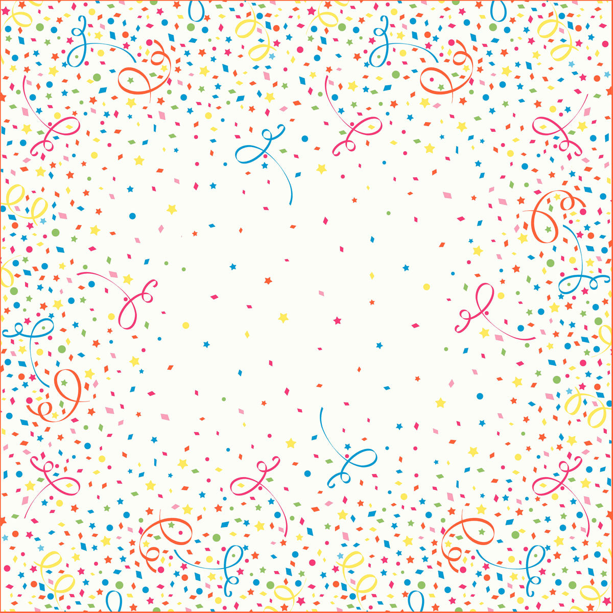 Auslaufartikel: Dunisilk-Mitteldecken 84 x 84 cm   Confetti | Packung (20 Stück)