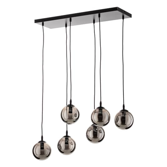 B-grade Euluna pendant light Glassy hanging lamp ceiling lamp 6 lights straight glass Gra125 