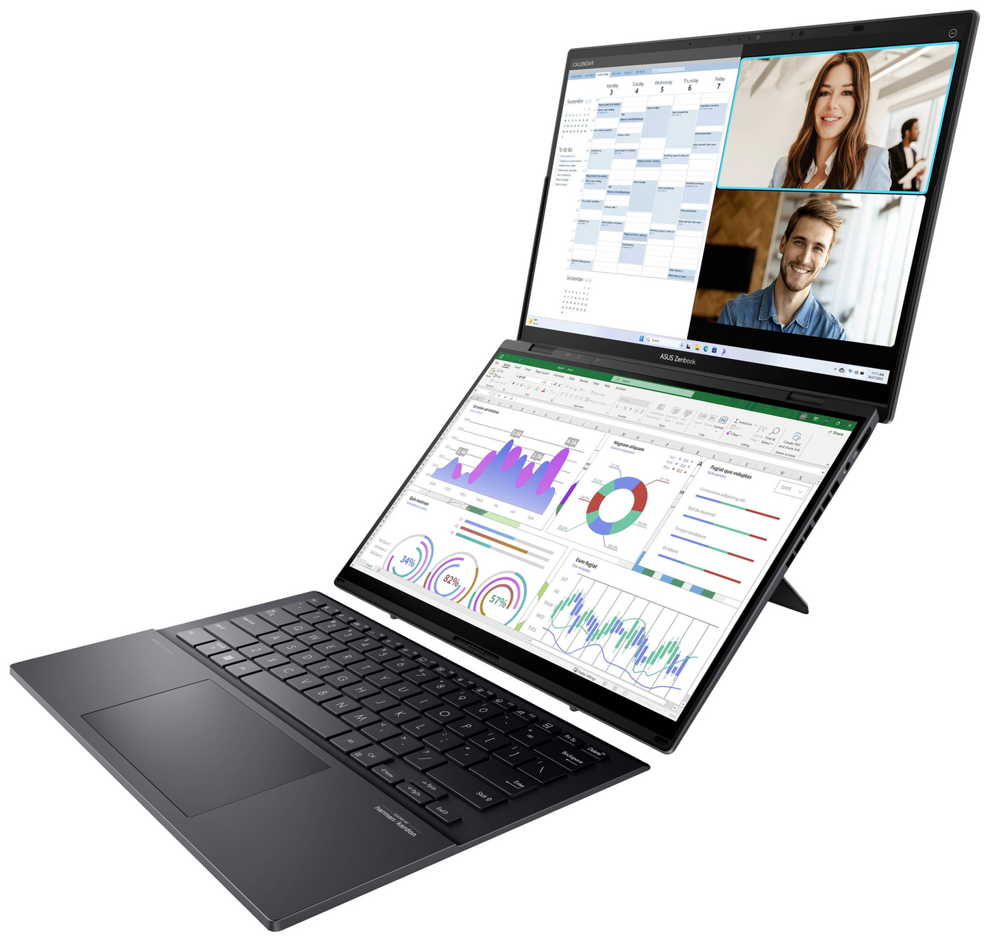 Asus fartölva Zenbook Duo OLED UX8406MA-PZ353W 35,6 cm 14 tommu öryggisfartölva