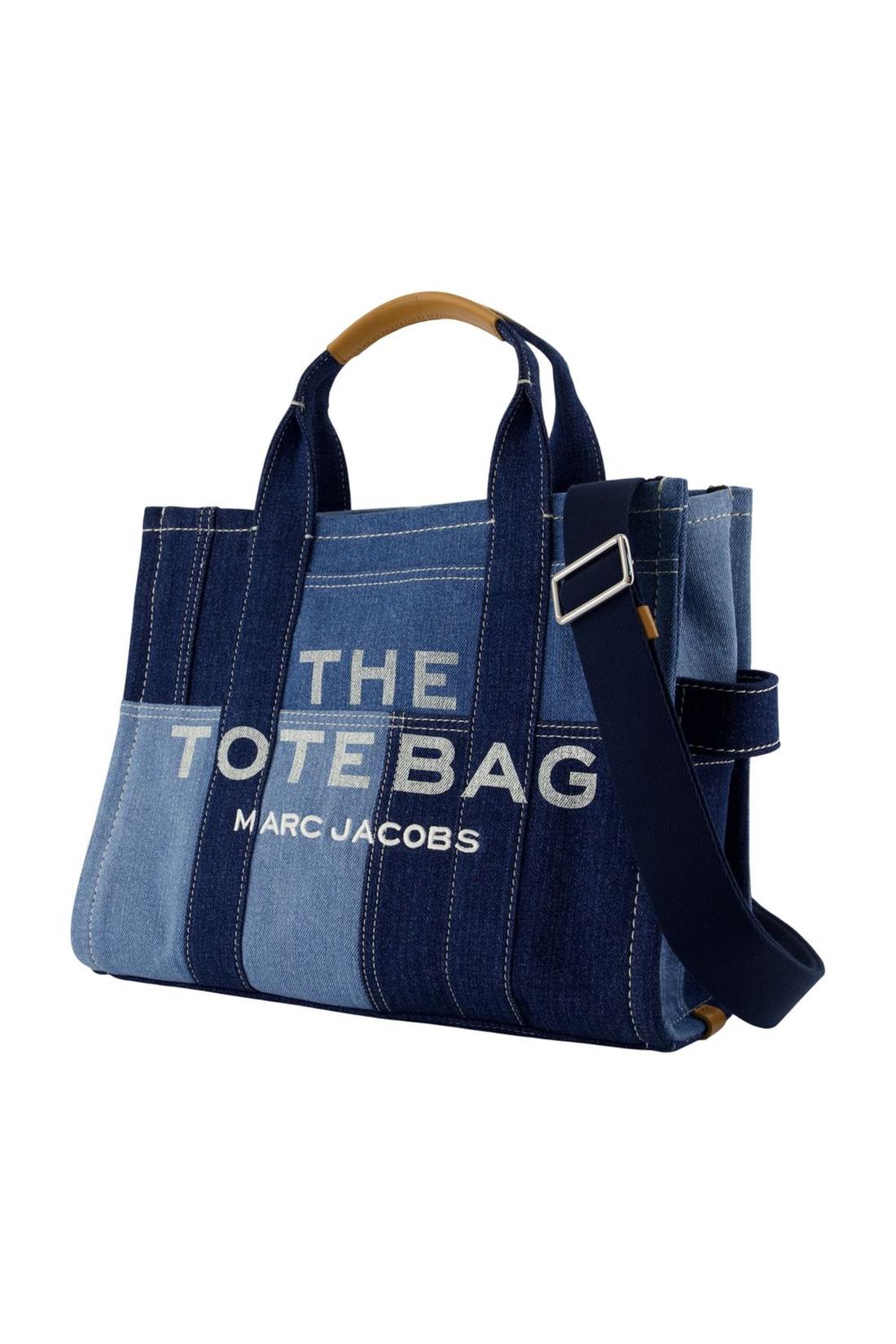 Tasche Medium Tote Traveler aus Baumwolle Blau