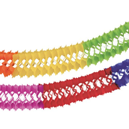 PAPSTAR Girlande Papier Ø 16 cm, schwer entflammbar, 4 m "Intensive" | Beutel (1 Stück)