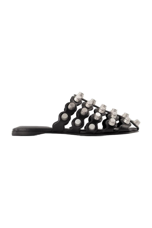 Flache Schuhe Rexa Cage Slide - Alexander Wang - Leder - Schwarz