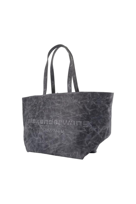 Einkaufstasche Punch - Alexander Wang - Leder - Grau