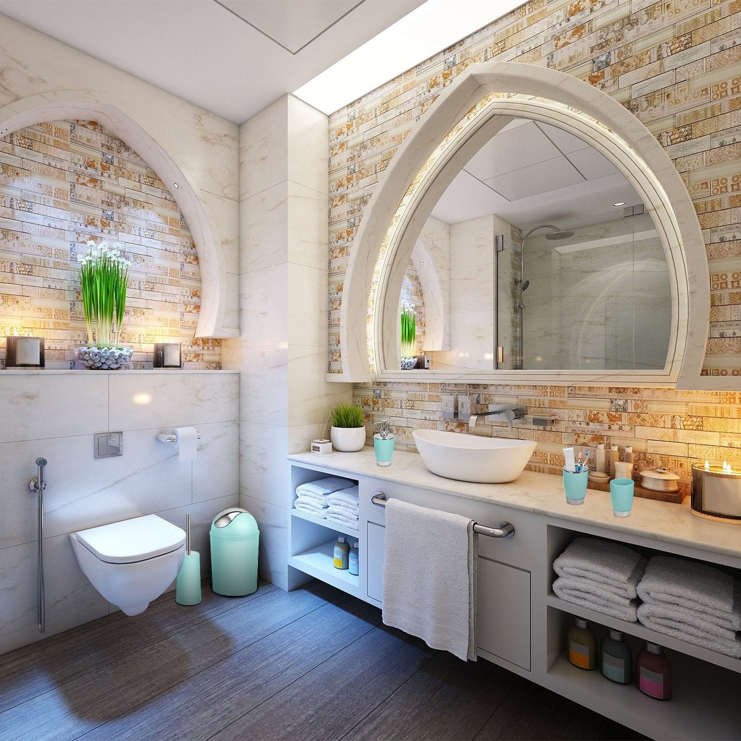 Bathroom Accessories Set 6 Pcs