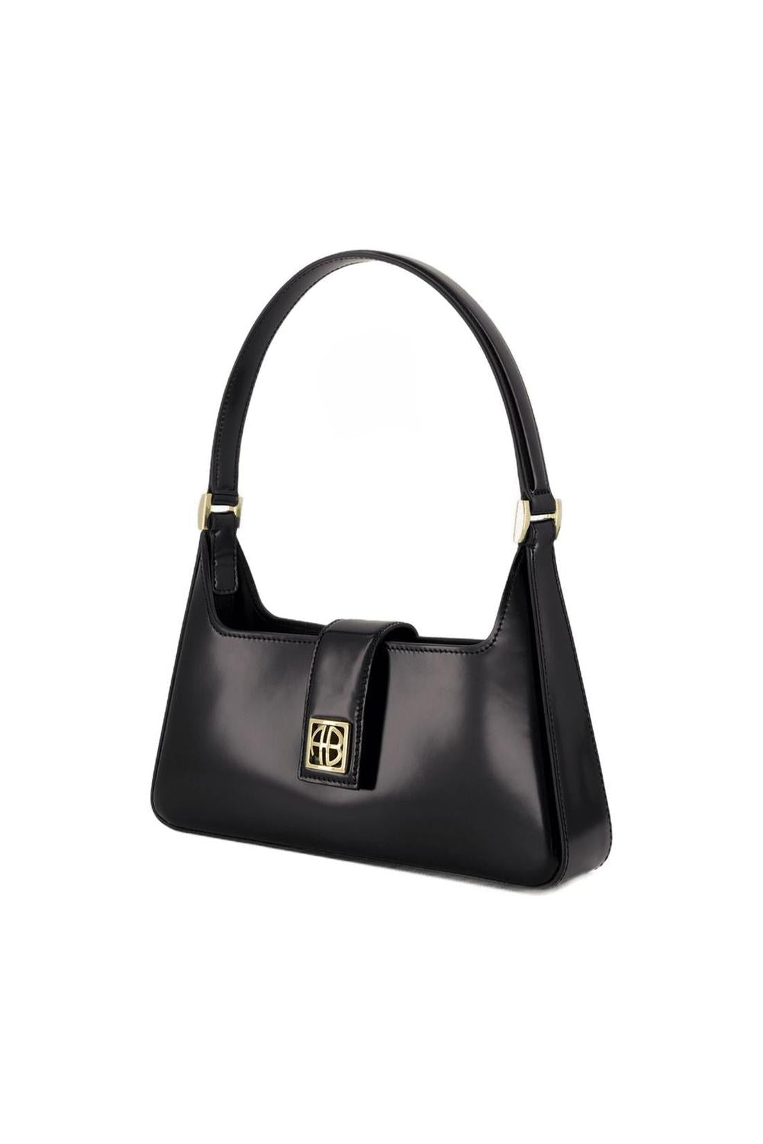 Lou Schultertasche - ANINE BING - Leder - Schwarz