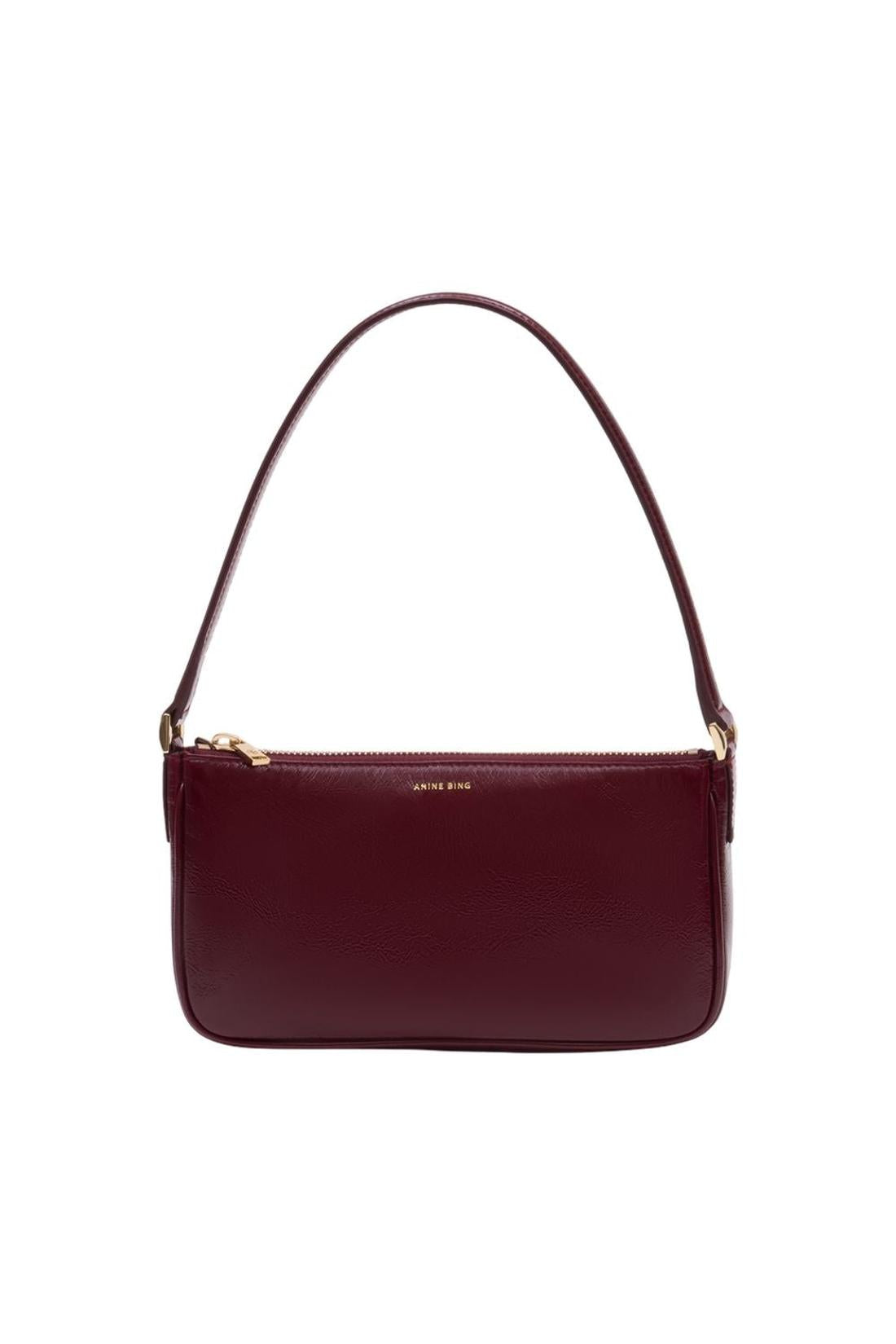 Mini Elly Schultertasche - ANINE BING - Leder - Bordeaux