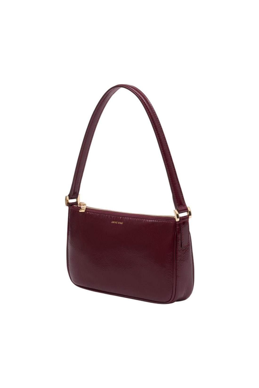Mini Elly Schultertasche - ANINE BING - Leder - Bordeaux