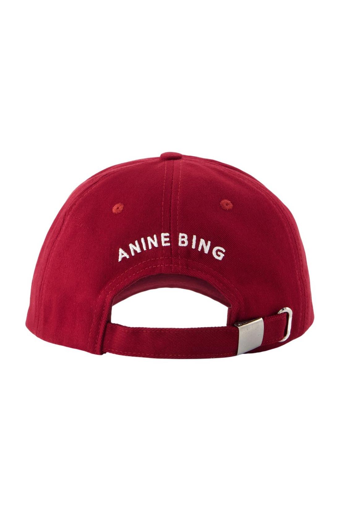 Jeremy Baseball Cap - ANINE BING - Baumwolle - Bordeaux
