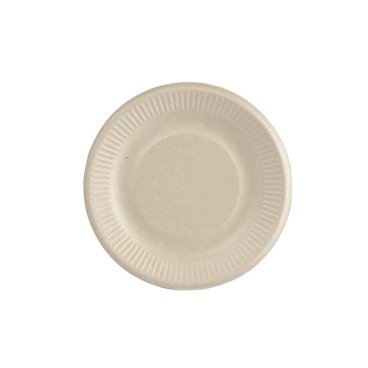 Teller ø 15 cm Braun, Bagasse  Braun Bagasse Ø150 | Packung (50 Stück)