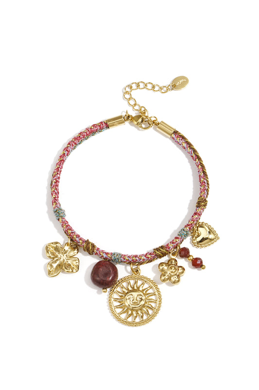 Edelstahl Charm Armbänder Blume Casual Täglich Einfache Serie frauen schmuck