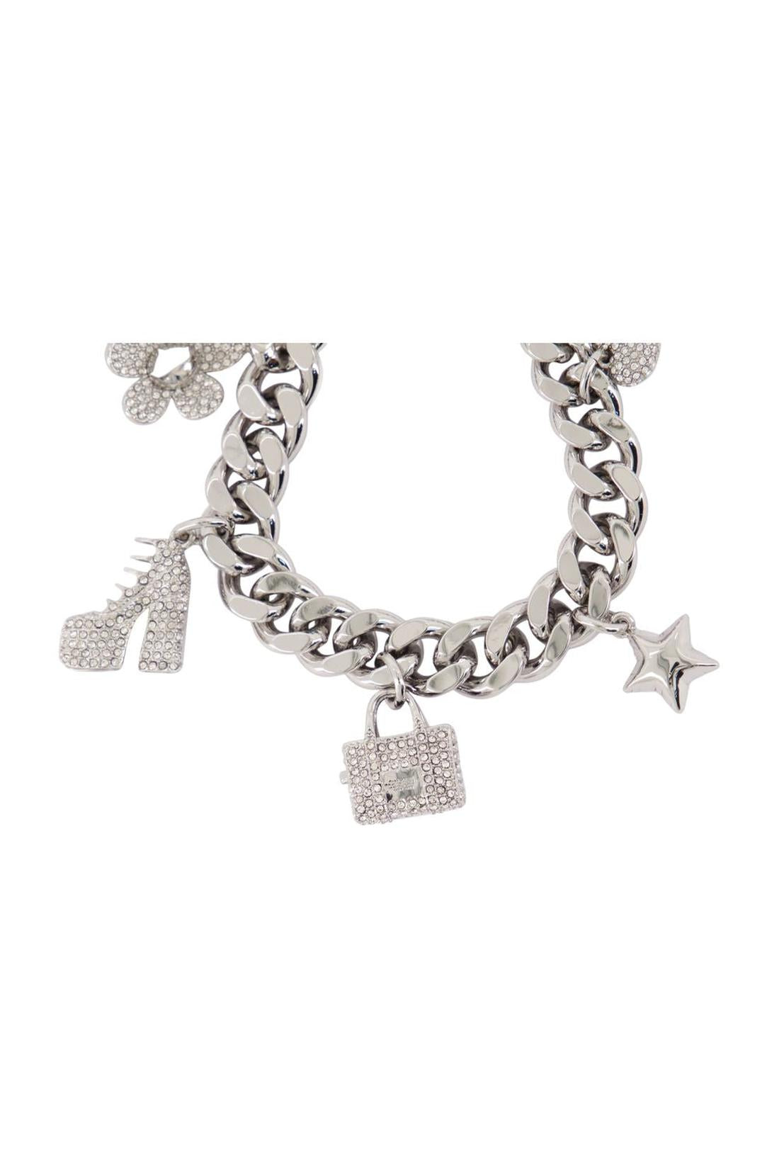 Mini Icon Pave Armband - Marc Jacobs - Metall - Silber