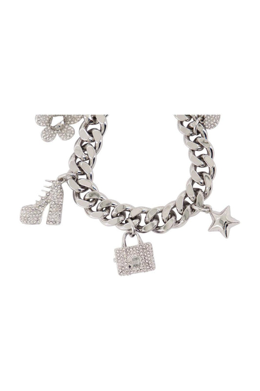 Mini Icon Pave Armband - Marc Jacobs - Metall - Silber
