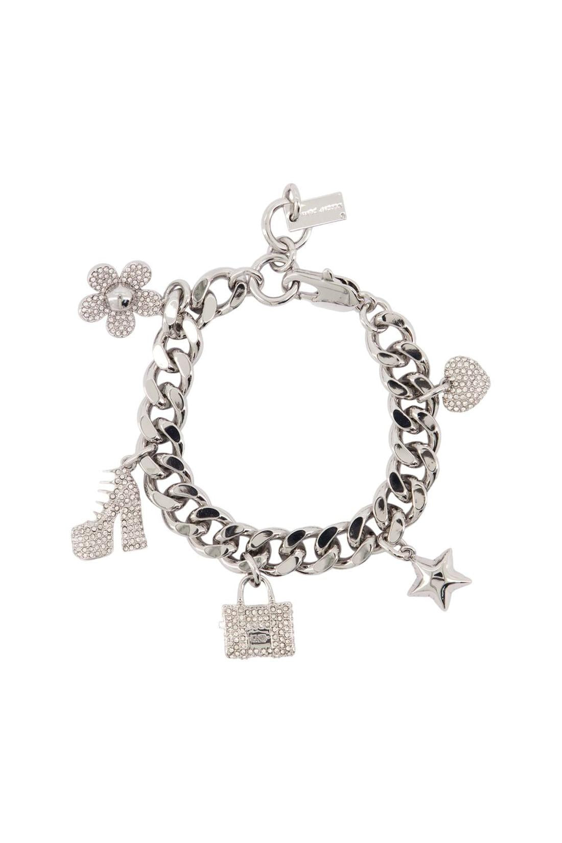 Mini Icon Pave Armband - Marc Jacobs - Metall - Silber