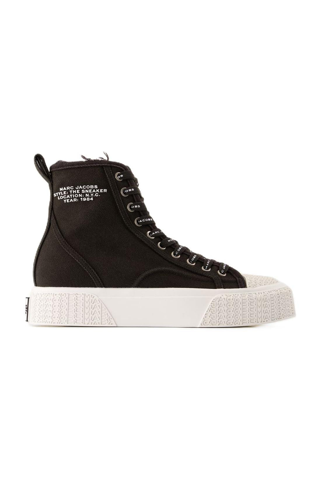 Sneakers The High Top - Marc Jacobs - Baumwolle - Schwarz