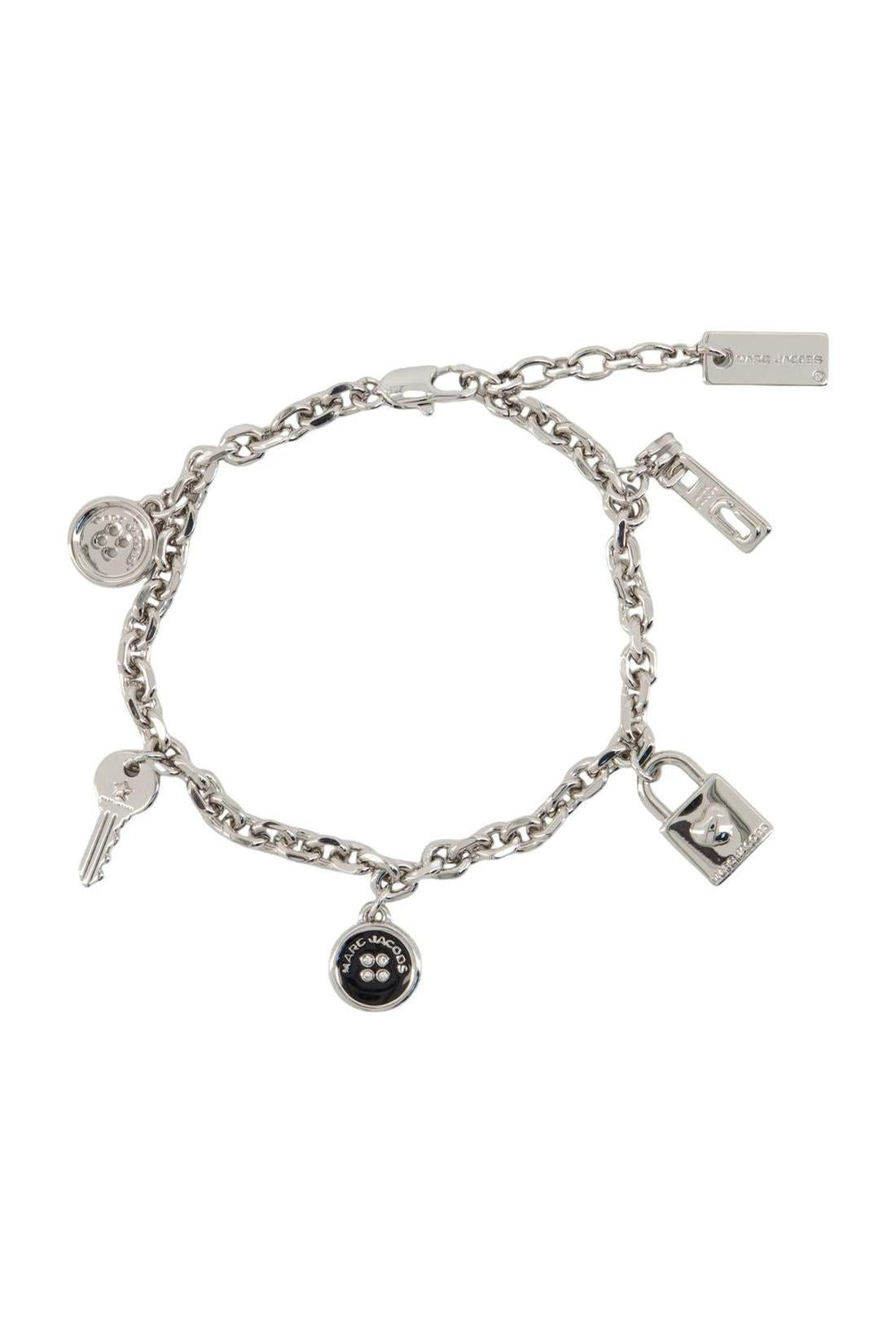 Button Charm Armband - Marc Jacobs - Metall - Silber