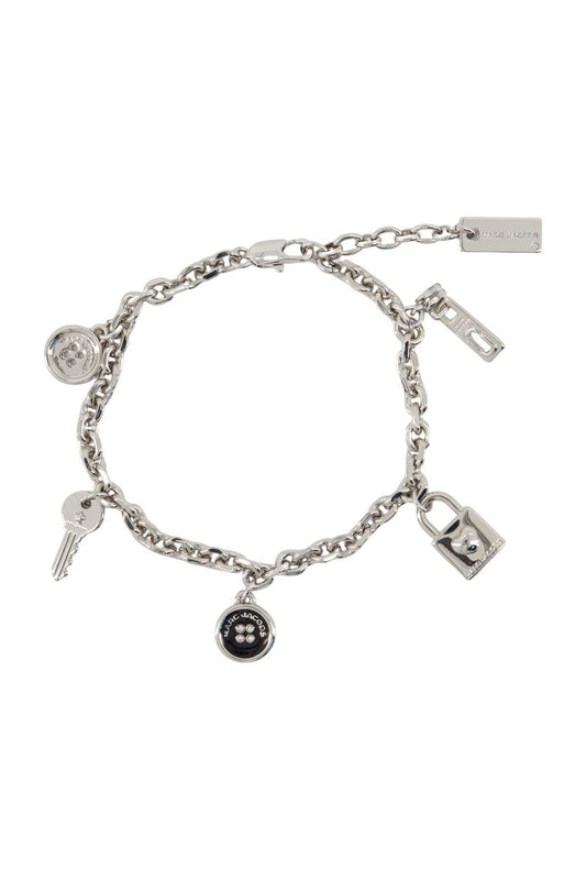 Button Charm Armband - Marc Jacobs - Metall - Silber