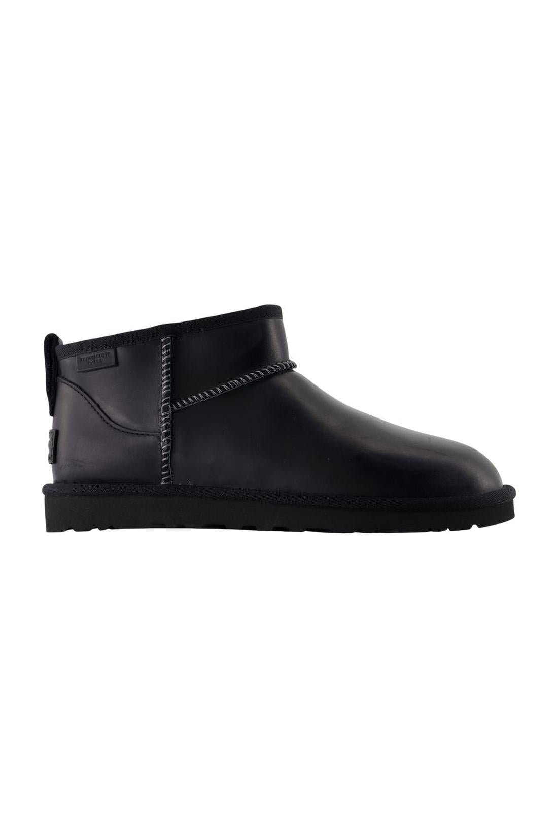 Stiefeletten Classic Ultra Mini Lthr Regen - UGG - Leder - Schwarz