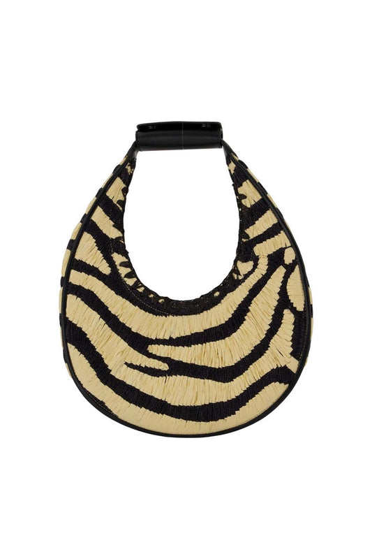 Moon Handtasche - Staud - Raphia - Multi