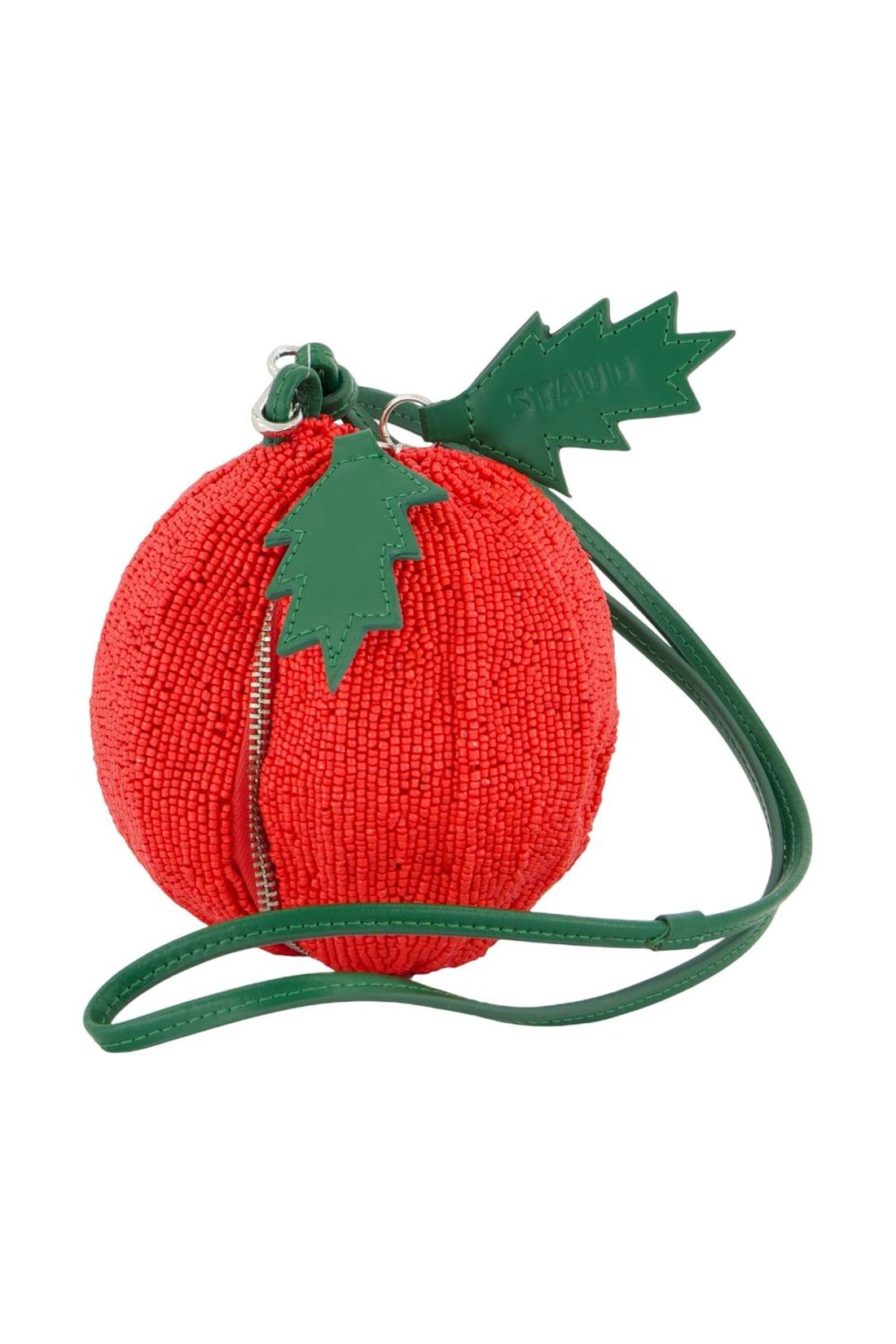 Campari Beaded Handtasche - Staud - Synthetik - Rot