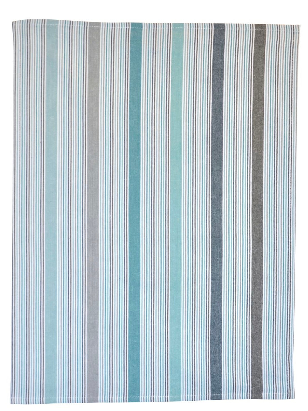 Geschirrtuch Streifen azur/grau