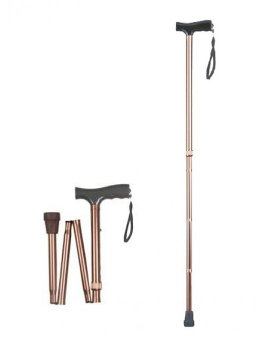 Faltbarer Aluminium Gehstock mit Ergogriff – AT51116