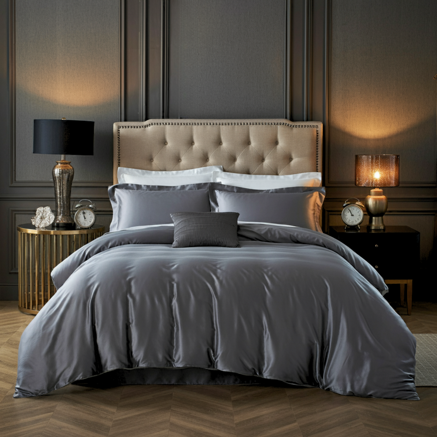 Heillandi bómullar-satín rúmföt