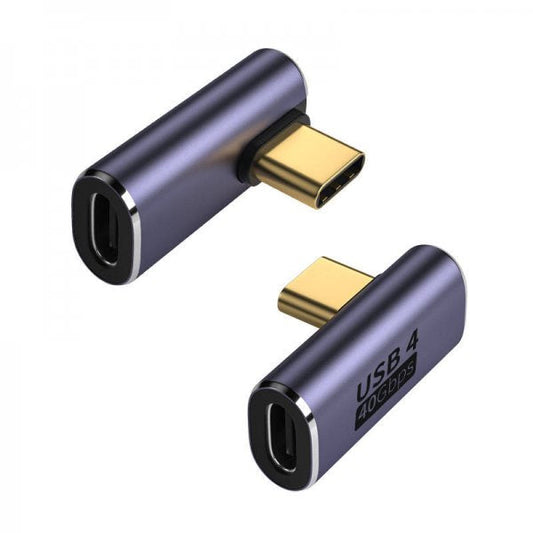 SYSTEM-S USB4 USB millistykki Tegund C karlkyns í kvenkyns 40 Gbit/s Horn USB 4.0 fyrir macOS