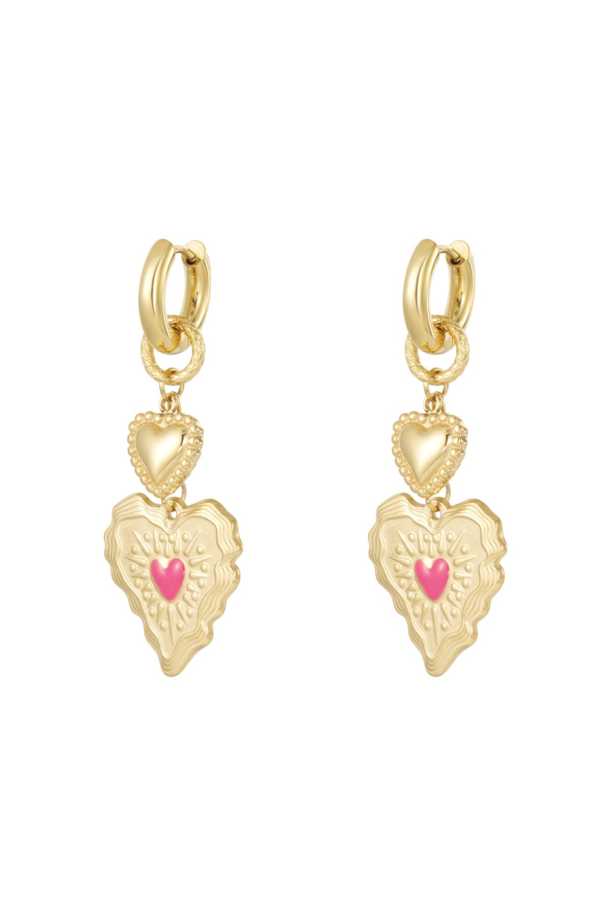 Edelstahl Tropfen Ohrringe Herz Casual Täglich Einfache Serie frauen schmuck