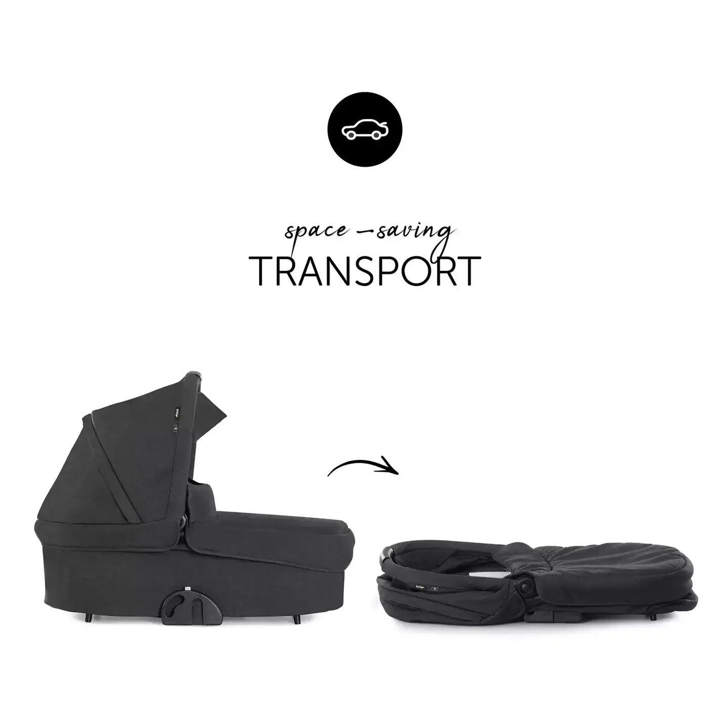 B-grade Hauck Colibri buggy, carrycot, stroller attachment, pram