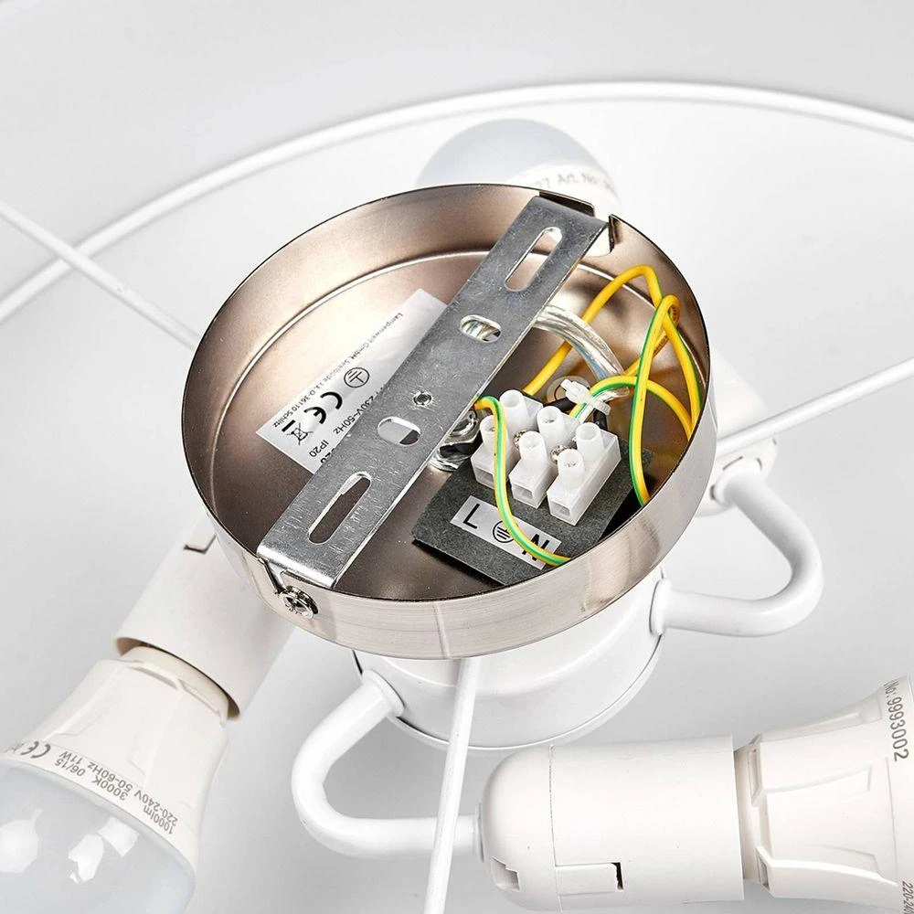 B-Ware Lindby Deckenlampe Sebatin Deckenleuchte Leuchte Lampe Deckenlicht E27 Weiß