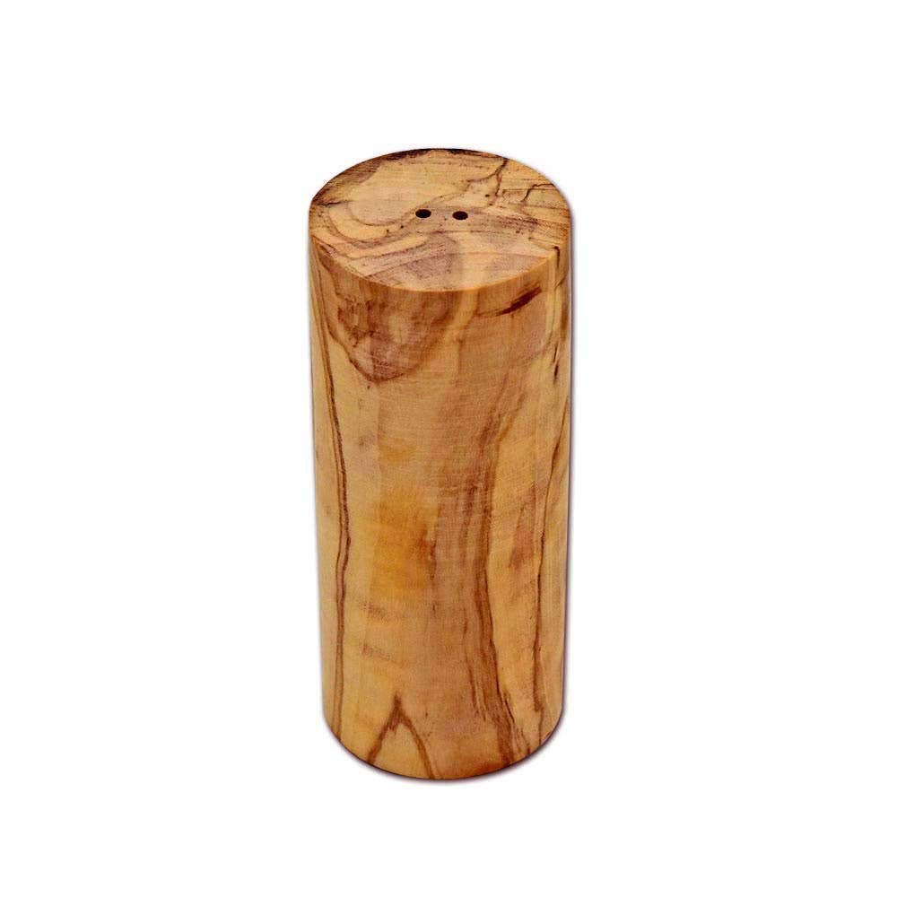 Set of 2 salt and pepper shakers “TOWER” made of olive wood