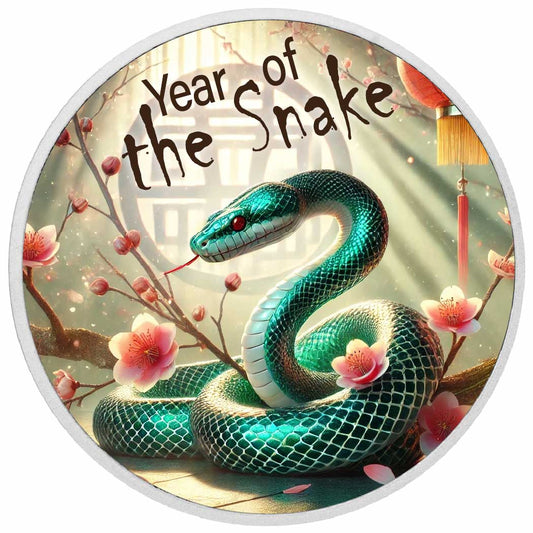 Year of the Snake - Tranquil Beauty 1oz Silver Coin