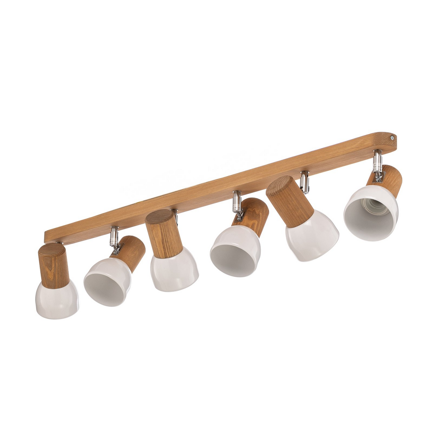 B-grade Envostar Nale ceiling spotlight, pine brown, ceiling lamp, ceiling light, spotlight