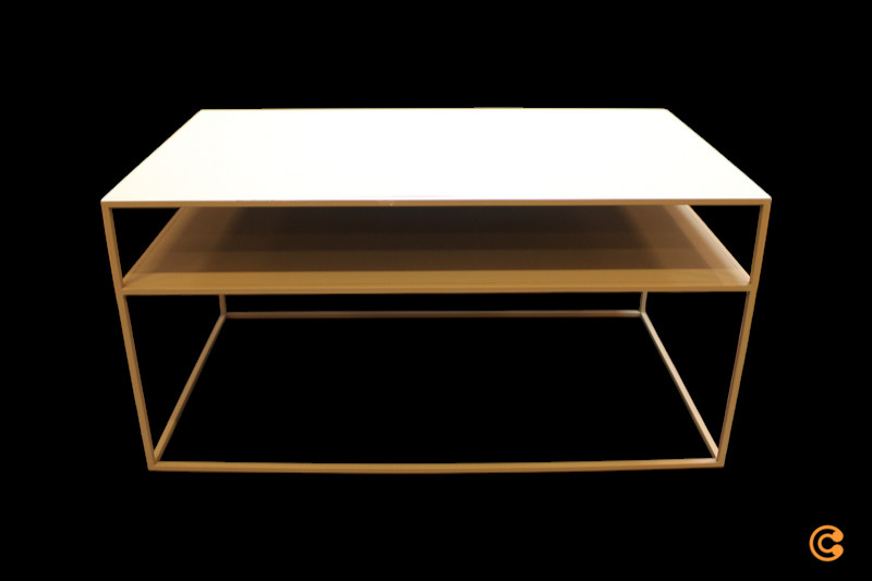 Blomus Fera kaffiborð, hliðarborð, sófaborð, 90x50 cm, B-flokks. Sjá texta/myndir.