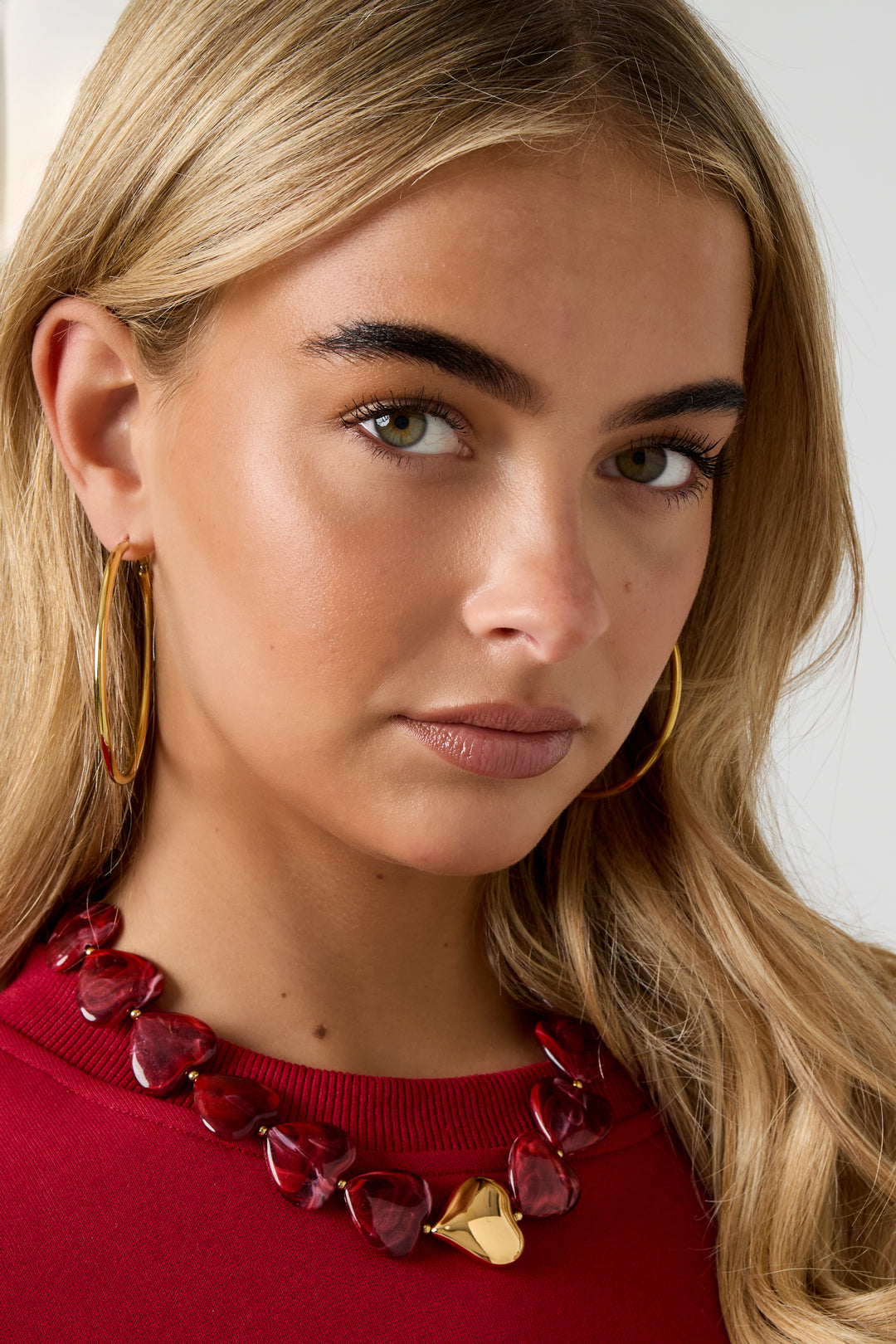 Acryl Perlen Halsketten Herz Retro Täglich Klassische Serie frauen schmuck