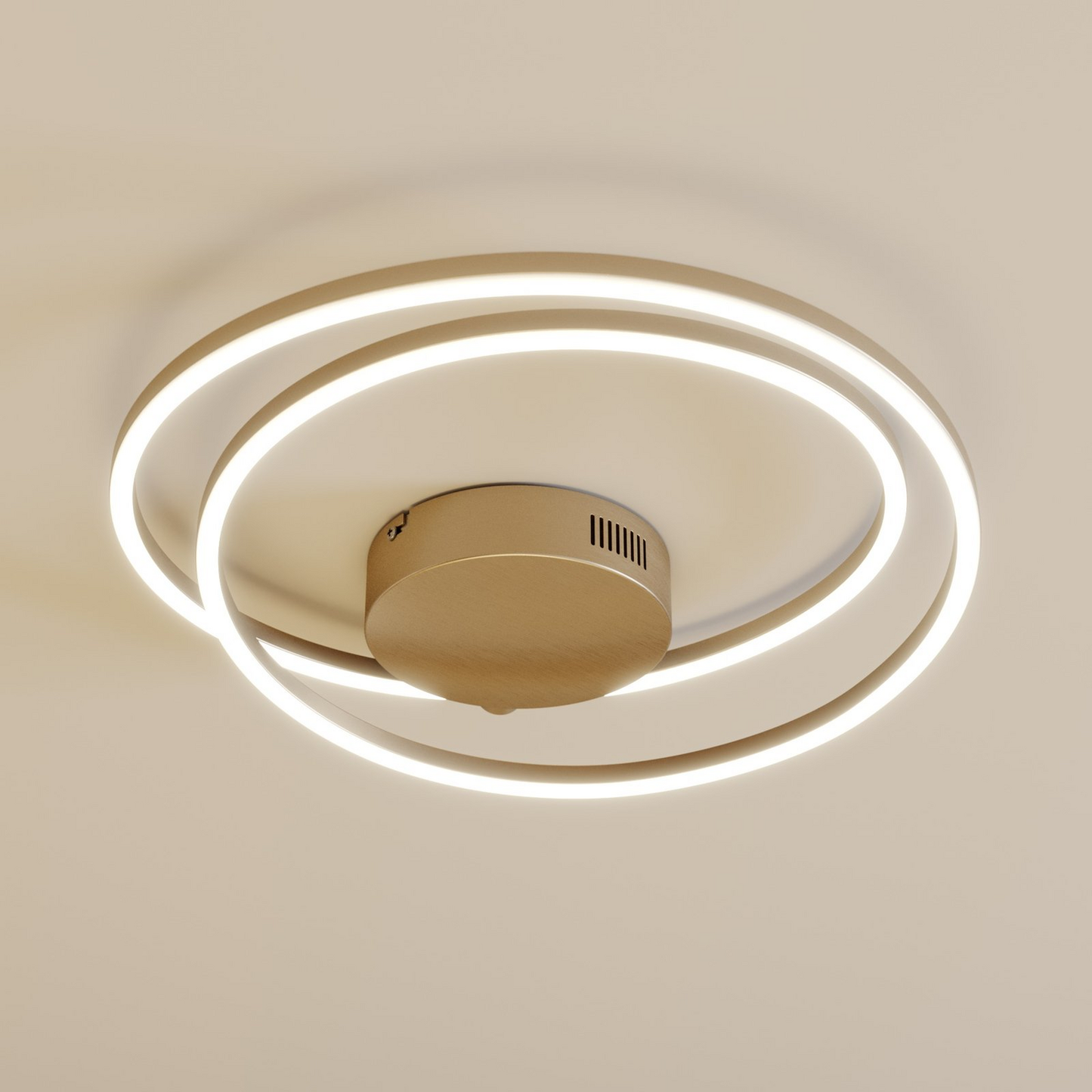 B-grade Lindby Davian LED ceiling lamp, dimmable, nickel 589