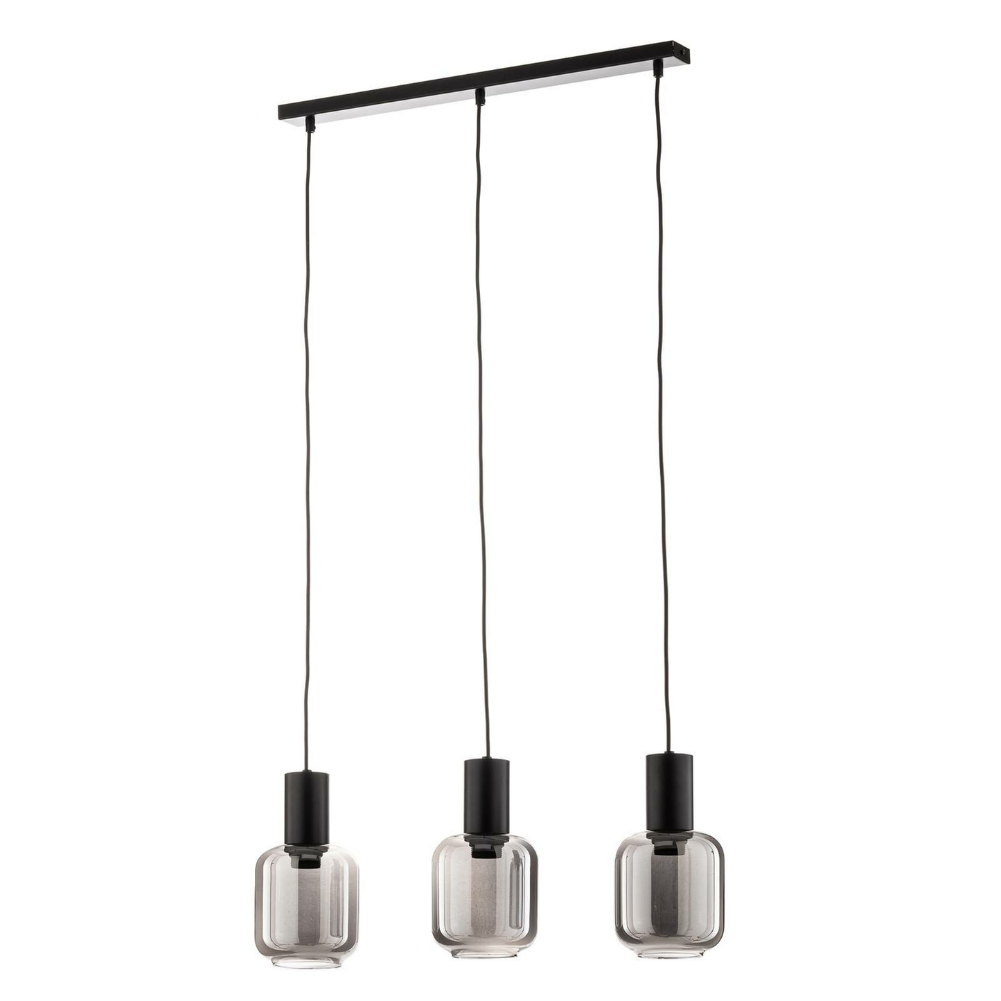 B-flokks Euluna hengiljós Smoke loftlampi lampi reyktur gler þrefaldur ljós 97 