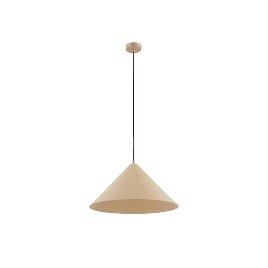 Lindby hengiljós í B-flokki, Clarine Beige, ø 50 cm, málmloftlampi, ljóskastari