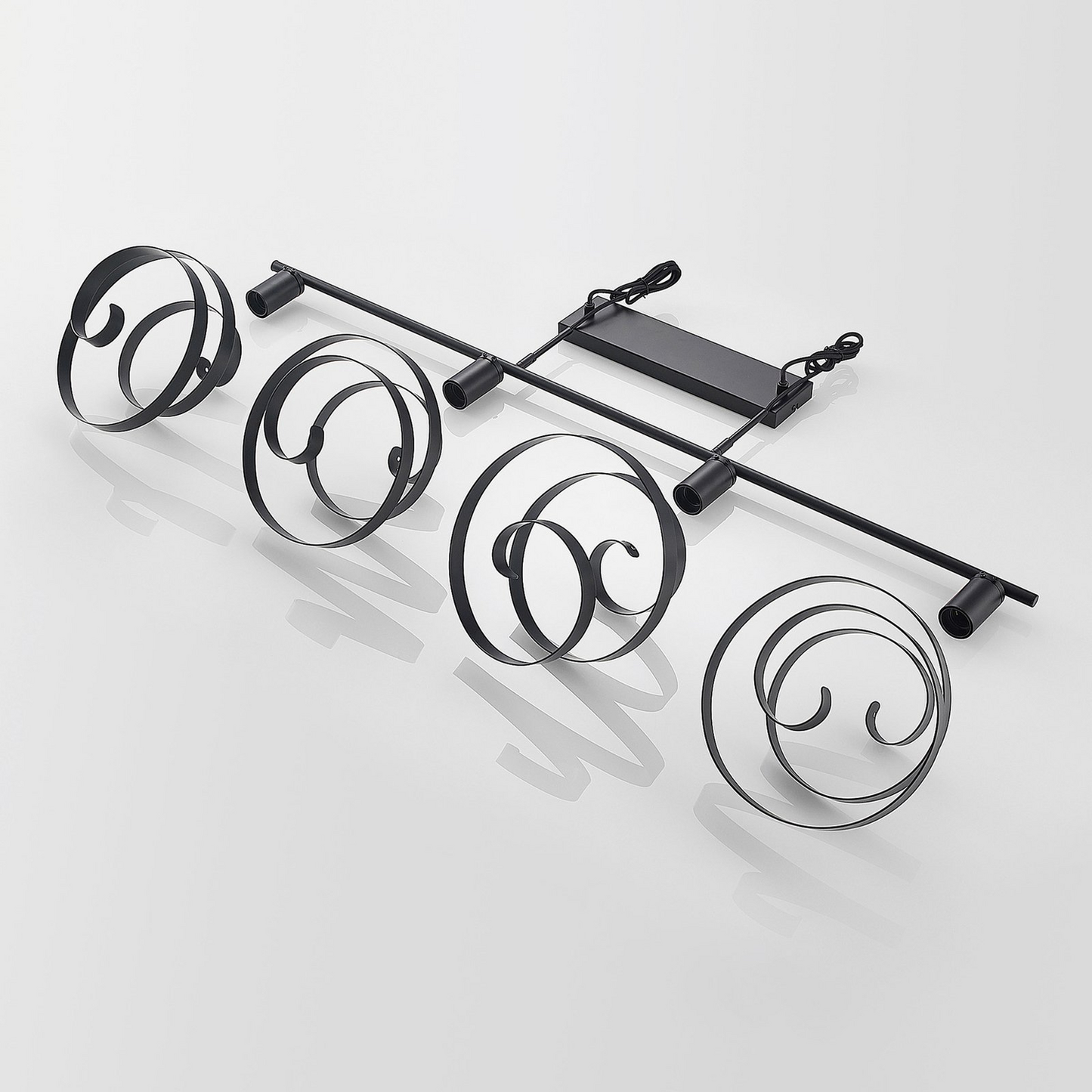 B-grade Lindby Colten pendant light, ceiling lamp, 4 lights, black 803 