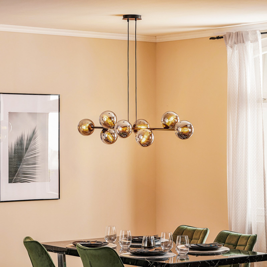 B-lager Euluna hengilampi hengilampi lampi lampi Glassy 8 loga glerskjár Graf336