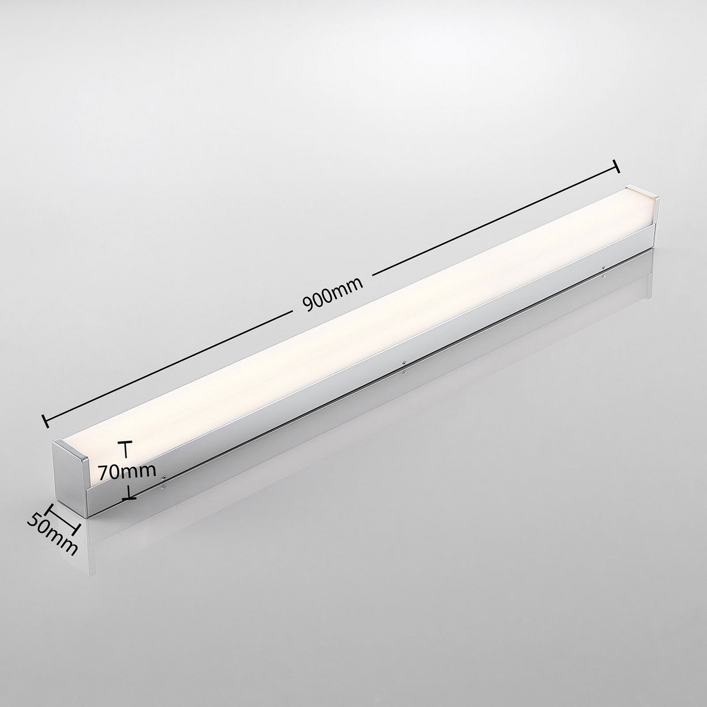 B-grade Lindby Klea LED bathroom light, wall light, mirror light, decorative wall light 72 