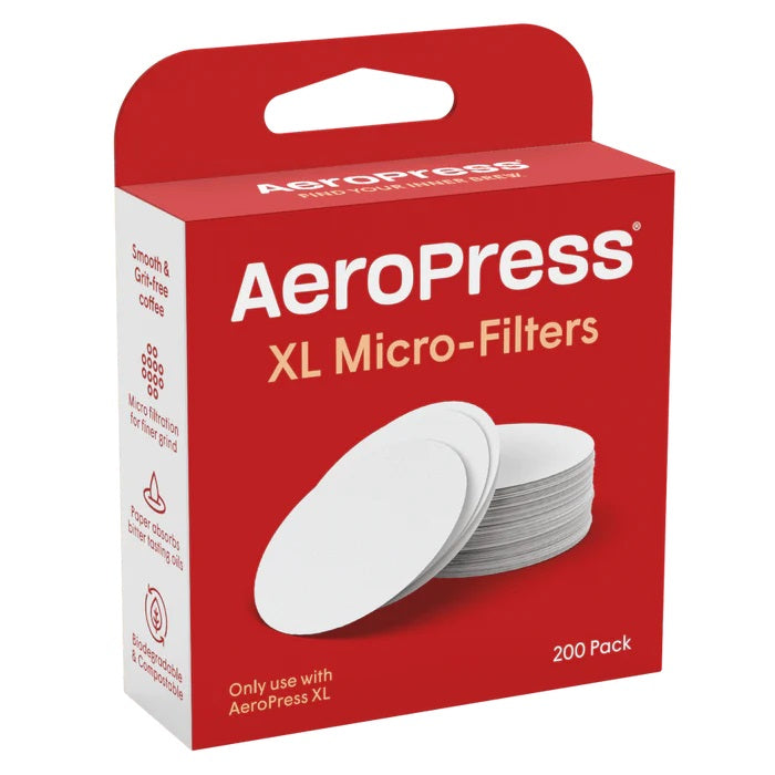 AeroPress XL Paper Filters – 200 Pcs (White and Natural Variants)