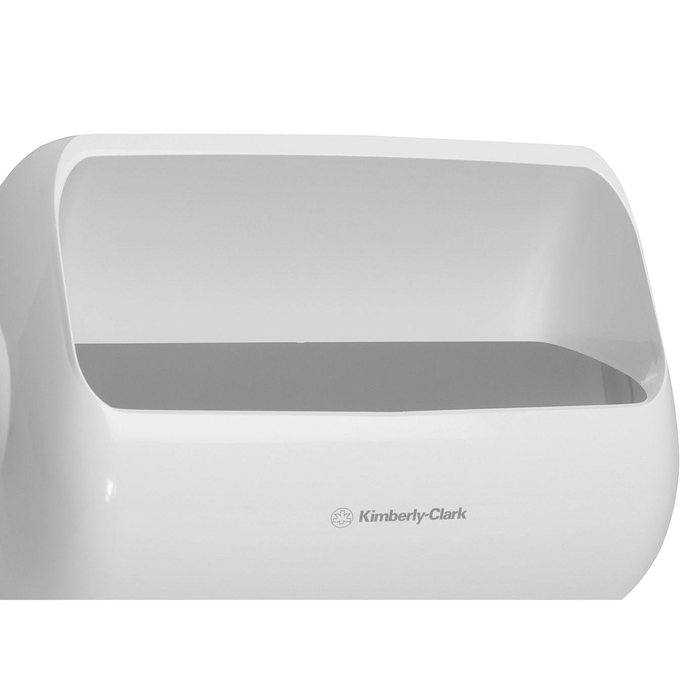 Aquarius™ Waste Bins - Plastic / White / Medium - 2 Disposers | Cardboard (2 Waste Bins)