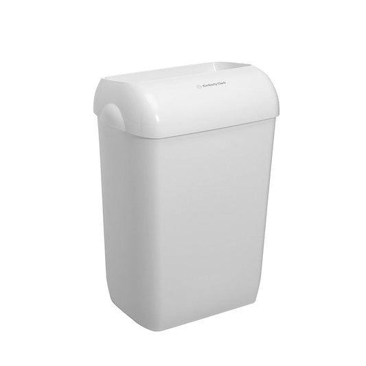 Aquarius™ Waste Bins - Plastic / White / Medium - 2 Disposers | Cardboard (2 Waste Bins)