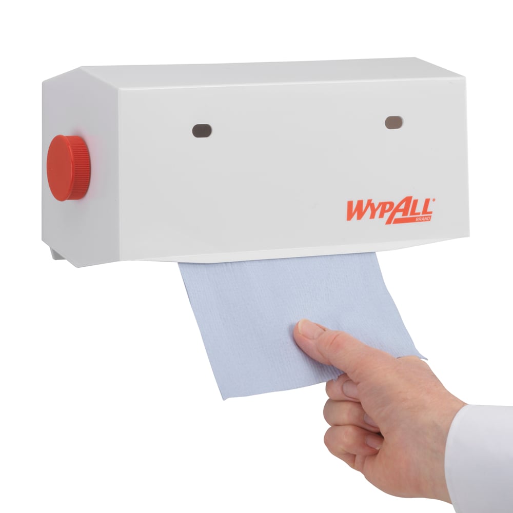 Auslaufartikel: WypAll® Wischtuch-Spender - Kleinrollen / Weiß /25 cm - 1 Dispenser | Karton (1 Spender)