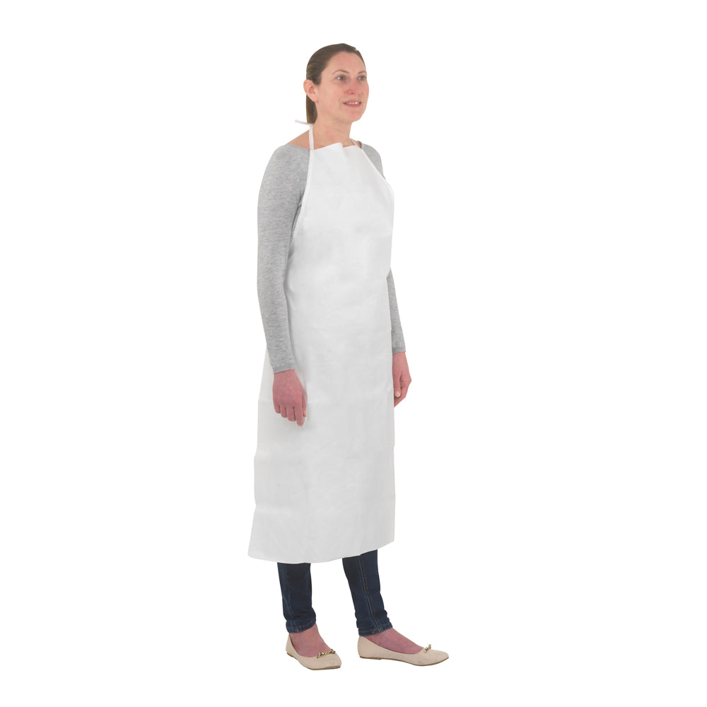 Auslaufartikel: KleenGuard® A40 Leichte Kurzschürze - Schürze / Weiß - 100 Aprons | Karton (100 Schürzen)