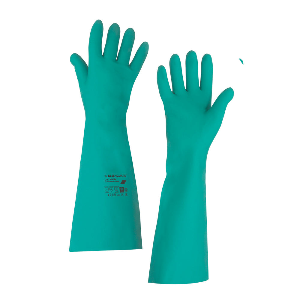 KleenGuard® G80 Nitril-Chemikalienschutzhandschuhe mit langer Stulpe - 45 cm, handspezifische Paare
